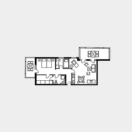 Apartmán Strandvillen - Mit 2 Schlafzimmern Und Balkon Sv-755